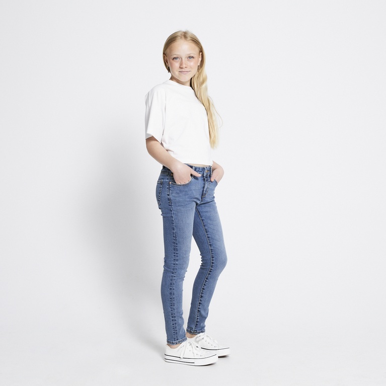 Mid waist skinny jeans "Skippy" Mid wash